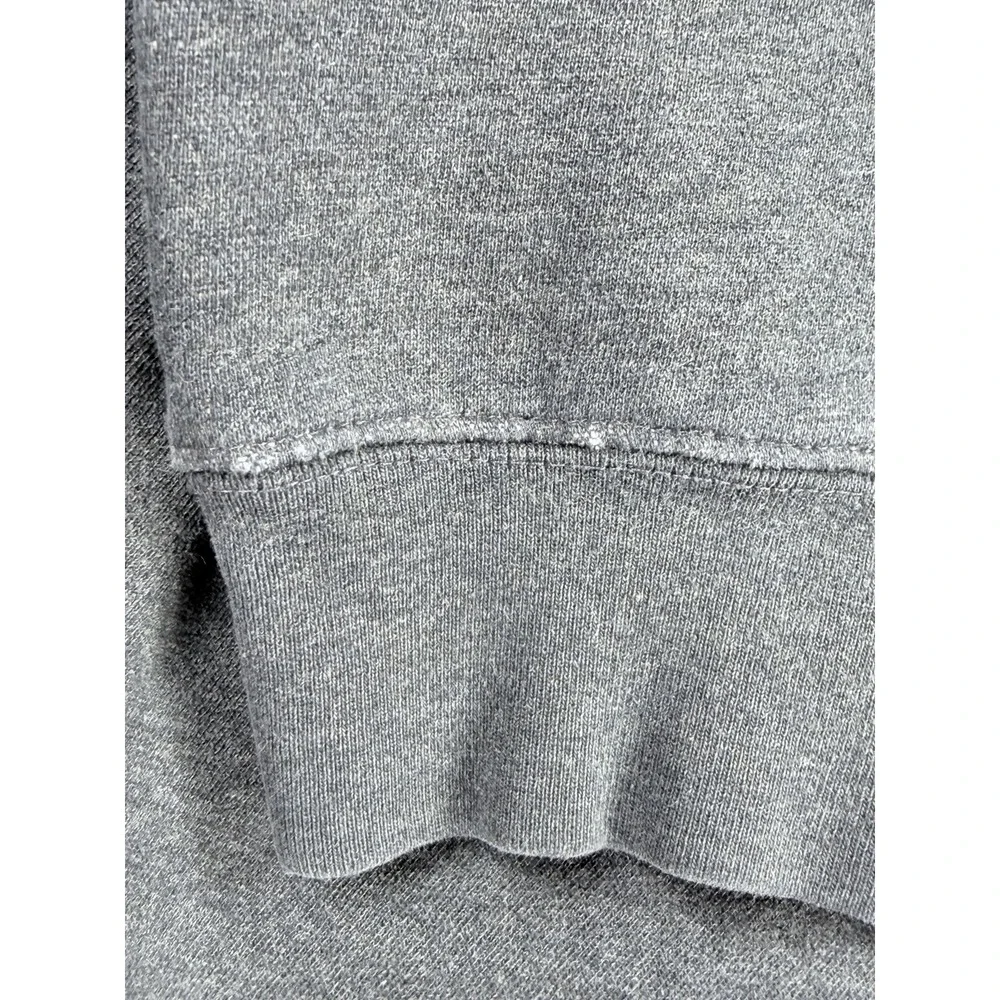 VTG Polo Ralph Lauren Men 1/4 Zip Sweatshirt Gray Fleece Pullover Distressed XXL